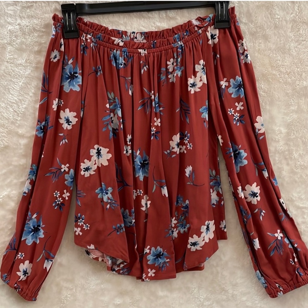 Floral off the shoulder
